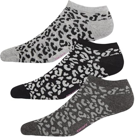 DKNY Damen Women's Ankle Socks, Ladies Designer Cotton Socks
