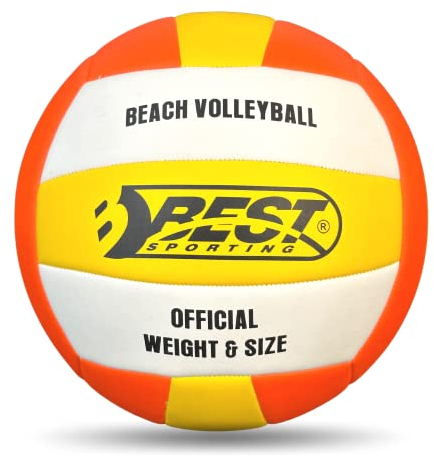 BEST SPORTING Volleyball Heat in Größe 5 I Outdoor & Indoor Beachvolleyball aus Kunstleder I hochwertiger Beach Volleyball mit perfektem Grip I formbeständiger & weicher Ball