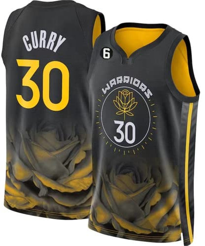 Basketball Jersey Shirt für Erwachsene Basketball Jersey,Basketball ärmelloser Anzug,Basketball Sportbekleidung,T-Shirt Weste für Jugend Sweatshirt,# 30 Black,XL