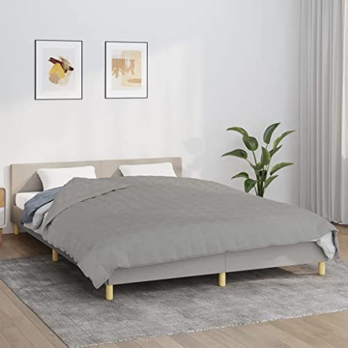 Revera Gewichtete Decke Grau 200 x 225 cm 9 kg Stoff