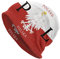 Lsjuee Polnische Flagge Polen Polska Beanie-Mütze für Männer und Frauen, dünne Slouchy-Totenkopfkappe, Stretch-Strickmütze