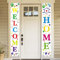 Koliphy Welcome Home Deko, Willkommen Zuhause Tür Banner für Heimkehr, Familie Rückkehr Familienfeiern Party Dekoration, Weiß Welcome Home Banner, 70.8 x 11.8Zoll