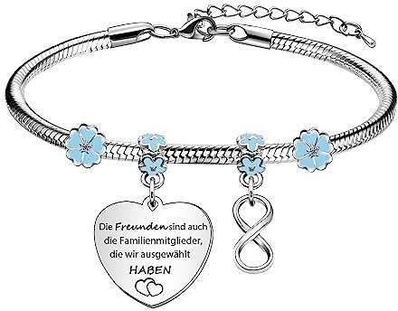 Angelra Armbänder Beste Freundin Geschenk Freundschaft Zum Gravur Du Bist Immer Meine Schwester, Auch Meine Freundin Armband Geburtstag (DIE)