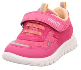 Superfit Mädchen Sport7 Mini Sneaker, Pink Orange 5510, 24 EU Weit