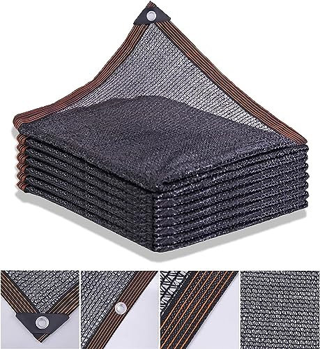 MQXYLF Rete Ombreggiante 5x5 Metri,Telo Telone Recinzioni Giardino,Anti-UV 50%-55%,Balconi Rete Ombra Privacy Frangivita Frangisole,per Terrazzo Balcone Giardino Piscina e Serre