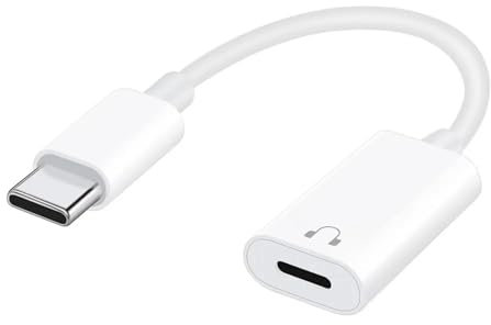 USB C Male to Lightning Female Adapter, USB C to Lightning Headphone Converter for Audio Compatible with Iphone 15 Series, Ipad Pro, Macbook Pro And Others,Audio Only, Not Support Charging & Data