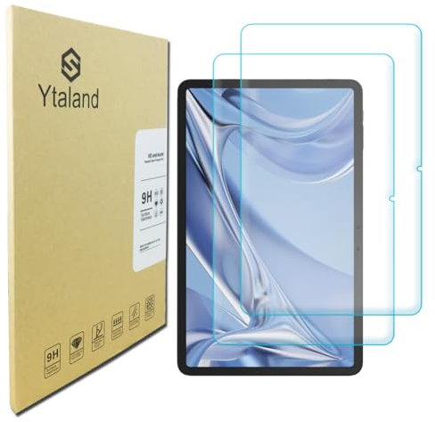 Ytaland Schutzfolie für Panzerglas für DOOGEE T20 Ultra Tablet 12 Zoll, 2 Stück 9H Härte Displayschutz, Anti-Kratzen, Anti-Bläschen, HD Clear Panzerfolie Displayschutzfolie Panzer Schutz Glas