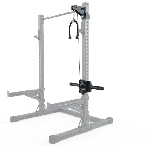 Atletica R7 Plate Loaded Cable System Oberer Kabelzug-Anbau | Gewichtsschlitten mit 3 Führungsrollen | Mehr Übungsvielfalt an Deinem R7 Power Rack