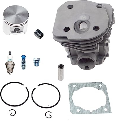 IVOOJA Kit pistone cilindro Big Bore 45 mm 537253102 537253104 503869871 adatto per motosega Husqvarna 346XP 346XP 353 EPA