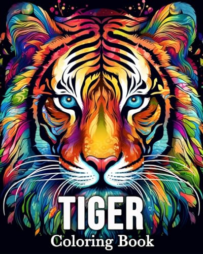 Tiger Coloring book: 50 Cute Images for Stress Relief and Relaxation