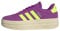 adidas Women's VL Court Bold Shoes, Flash Pink/Lucid Lemon/Silver Metallic, 4 UK