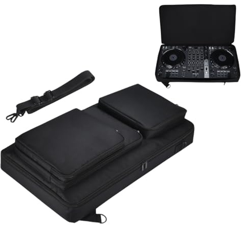 DJ-Controller-Tasche für Pioneer DDJ FLX6 gt, Pioneer DDJ FLX6, weiche Reise-Aufbewahrungsbox, kompatibel mit Pioneer DDJ SX/DDJ SX2/DDJ SX3, tragbare Controller-Schutzhülle mit verstellbaren