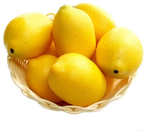 EXTRWORY Decorazione artificiale con limoni e limoni, 10 pezzi, per la decorazione della casa (giallo)