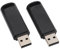 2PCS USB-Dongle-Empfänger für SteamVR, Tragbarer VR-Akku-Empfänger-Dongle für Valve Index Controller, für Vive Tracker, für VR Ink Pilot (Transparentes Schwarz)