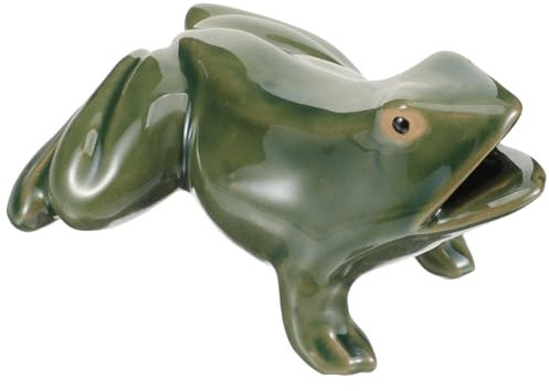 POPETPOP Fontaine Dextérieur en Céramique avec Grenouille Décorative pour Jardin