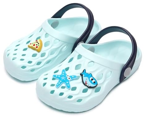 Ladeheid Clogs Kinder Schuhe für Mädchen und Jungen leichte Gartenclogs Gartenschuhe Kinder LA-CA-15