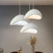 CNMKLM Moderne Pendelleuchte für Esszimmer Küche Insel Licht Flur Restaurant Hängelampe E27 Sockel Japanische Wabi-Sabi Stil Vogelnest Form Hängeleuchte Beleuchtung Leuchte(Weiß,60CM)