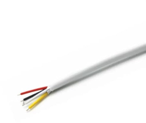 ChunLK 4 Core Shielded Wire 2547 24awg Tinned Copper Wire 4P USB Keyboard Cable Wire PVC Insulation(Shield white 24awg)