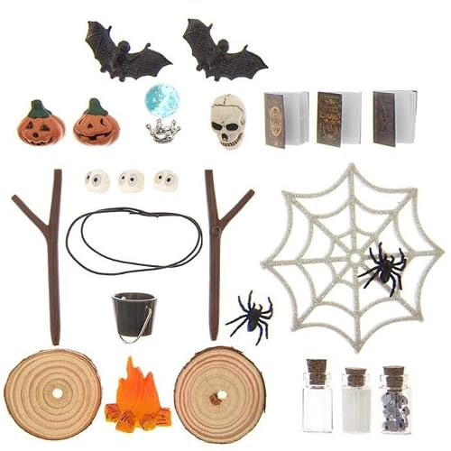 Miniatur-Halloween-Dekorationsset