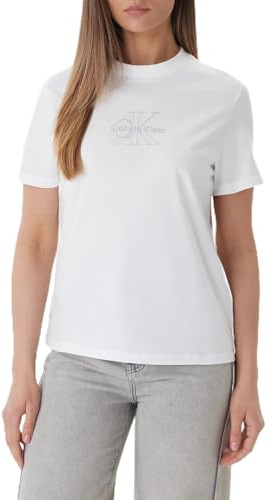 Calvin Klein Damen Ss Clasic Monologo Tee Lv047f831g Graphic Tees