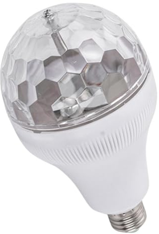 TOVINANNA Rotierende Rgb Disco Licht Glühbirne mit Mehrfachmodi Ambient Partybeleuchtung für Zuhause und Ktv Bunte Bühnenlampe für Tanzpartys und Festliche Events Einfache Installation