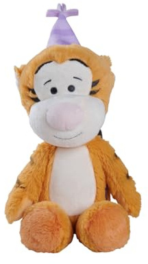 Simba Disney Winnie the Pooh Anniversary Tigger 25 cm – Plüschtier, kuscheliges Stofftier mit Partyhut, weicher Plüsch, Geschenkidee für Kinder & Fans, ab 0 Monaten