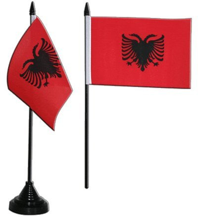 Digni® Drapeau de Table Albanie, Mini Drapeau - 10 x 15 cm