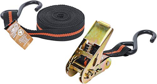 BGS Diy 3553 - Sangle à cliquet - avec 2 crochets robustes/de traction - 5 m x 24 mm