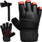 RDX Fitness Handschuhe Maya Hide leder, 50cm Lang Handgelenkschutz, Krafttraining Gewichtheben Trainingshandschuhe Gepolstert Griff, Bodybuilding Gym Workout Kraftsport Klimmzüge Weight Lifting Gloves
