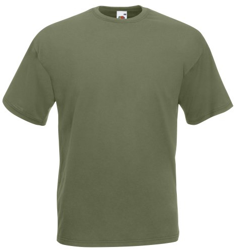Fruit of The Loom Men's Short Sleeve T-Shirt - Green - S