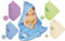 Baby Kapuzenhandtuch mit Namen bestickt 85 x 85 cm