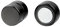 JewelryWe Schmuck Herren Damen Ohrringe Edelstahl Magnet Ohrstecker Fakeplugs Fake Plug Tunnel Ohrclips Ohne Loch Schwarz 6 mm