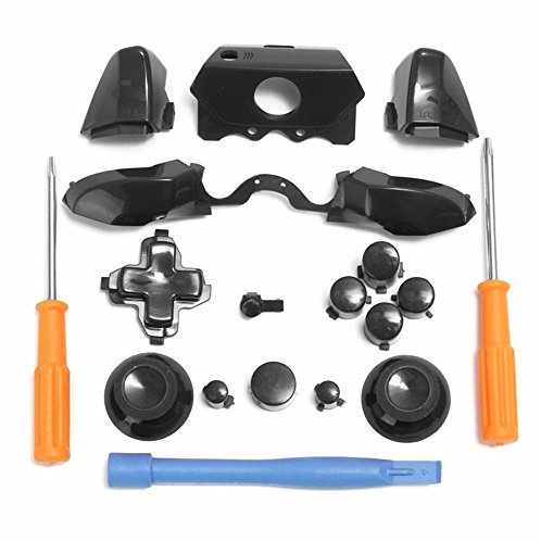 Pulsanti per paraurti, pulsanti DPad LB RB LT RT e cacciaviti T6 T8 e Crowbar per Xbox One Elite Controller 3,5 mm (nero)