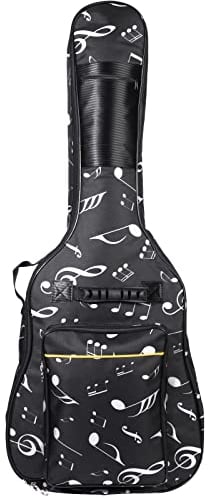ele ELEOPTION Borsa per chitarra Oxford impermeabile Custodia da 39/40/41 disegno musicale Borsa in nylon Borsa per chitarra elettrica imbottita Chitarra acustica e chitarre classiche antiurto