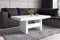 Design Couchtisch Tisch HLU-111 Weiß MATT/HOCHGLANZ Schublade höhenverstellbar ausziehbar Esstisch