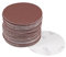 sourcingmap 50Pcs 3 inch Hook and Loop Sanding Disc 240 Grits Flocking Sandpaper for Random Orbit Sander Brown
