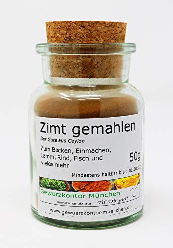 Top Ceylon Zimt gemahlen 50g im Glas