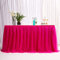 3ft / 91cm Rot Tischrock, romantische Tüll Schreibtisch Gaze, Tischdekoration, Schneeflocke Wonderland Tutu Tischdecke, für Babyparty,Hochzeit,Geburtstag,Party,Bar,Valentinstag Weihnachten