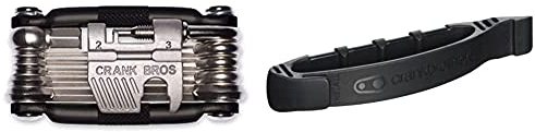 Crankbrothers M19-Multifunktionswerkzeug, Nickel & Unisex – Erwachsene Speedier Lever Reifenwechselhilfe, Schwarz, Einheitsgröße
