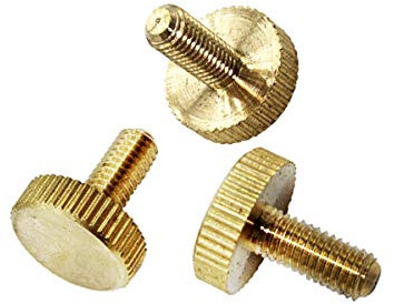 10/5er M5 M6 Messing Rändelschraube Knurled Flachkopf Hand anziehen Rändelschraube Twist Schrauben M6 5Pcs, 10mm