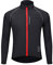 WOSAWE Herren-Fahrradjacke, Winddichte Radjacke Ultraleichte Sportbekleidung mit Reflektierendem Träger und Atmungsaktivem Mesh (Schwarz XL)