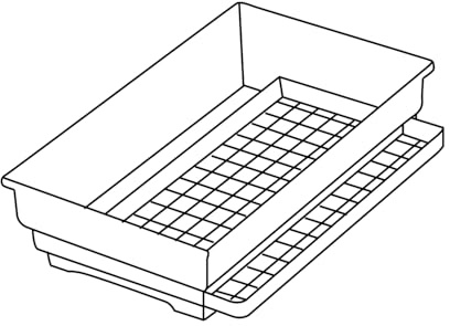 Rechange Fond 339, 80 x 49 x 18 cm, Gris foncé