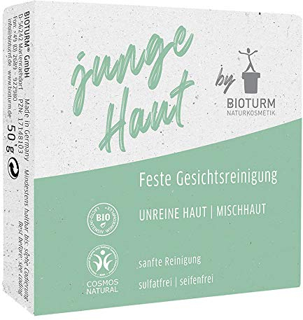 Bioturm Junge Haut Feste Gesichtsreinigung, 50 g