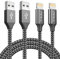 iPhone Charger Cable 2M/6.6FT 2Pack Lightning Cable Nylon Fast iPhone Charging Cable Lead for iPhone 14 13 12 11 Pro Max XS XR X 8 7 6 Plus 5 5s SE