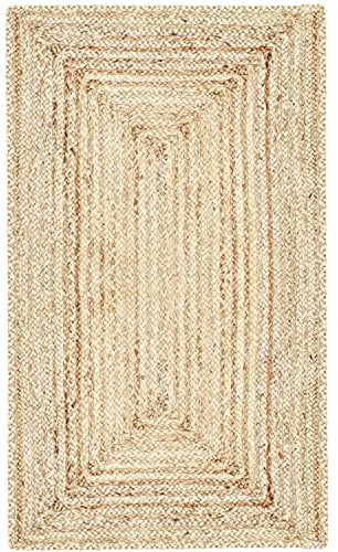 MARRAKESCH Handgewebter Jute Teppich Läufer Nora 200 x 80 cm groß | Outdoor Teppichläufer geflochten für Garten oder Balkon | Indoor als Flurteppich Küchenläufer im Flur Badezimmer oder Küche