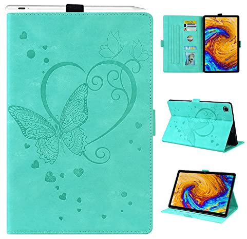 Auslbin Custodia per Galaxy Tab A7 10.4 2020,Pelle PU Cover Tablet con Auto Svegliati/Sonno Funzione Case con Supporto Funzione,Cover per Samsung Galaxy Tab A7 10.4 Pollici SM-T500/SM-T505,Verde