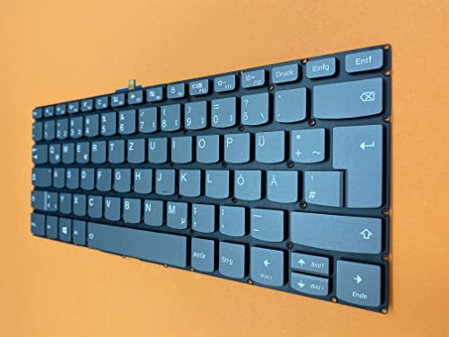 THT Protek Teclado alemán compatible con Lenovo Yoga 520-14IKB (81C8007TGE)