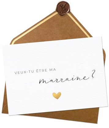 Joli Coon Karte – Veux-tu être ma marraine – Geschenk für Patentante – Ankündigung für Patentante