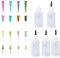 GOWEILE 21 Pcs Precision Tip Applicator Bottle 30ml Multi Purpose DIY Ultra Fine Needle Tip Glue Applicator Squeeze Bottles Acrylic Painting, Small Glued Project