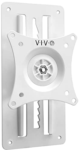 VIVO Height Adjustable 17 to 32 inch Single Monitor Articulating Wall Mount for Standing Workstations, Fits 1 Screen with Max VESA 100x100mm, White, MOUNT-VW01AW